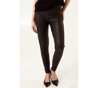 Blue Vanilla Women's Black Black High Waist PU Elasticated Leggings | Size: Large Blue Vanilla Black L