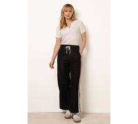 Blue Vanilla Corduroy Side Stripes Trousers - S - Black
