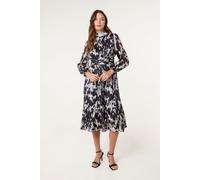 Blue Vanilla High Neck Midi Dress - UK 12 - Black
