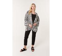 Blue Vanilla Women's Black Kimono With Geometric Print | Size: S/M Blue Vanilla Black S/M