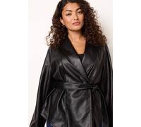 Blue Vanilla Women's Black Long Sleeve Button Up Collar Jacket | Size: Large Blue Vanilla Black L