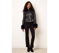 Blue Vanilla Women's Black Long Sleeve Drawstring Collar Jacket | Size: XL Blue Vanilla Black XL