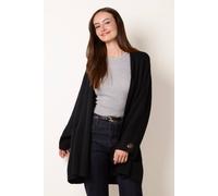 Blue Vanilla Women's Black Long Sleeve V-neck Cardigan Blue Vanilla Black One Size