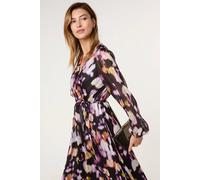 Blue Vanilla Women's Black Long Sleeve V-neck Maxi Dress | Size: Small