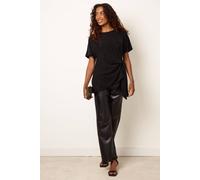 Blue Vanilla Women's Black Short Sleeve Round Neck Top | Size: Small