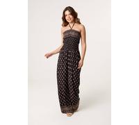 Blue Vanilla Women's Black Sleeveless Off-The Shoulder Jumpsuit | Size: Small/Medium