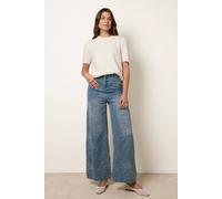 Blue Vanilla Women's Blue Floral Print Jeans | Size: 10 Blue Vanilla Blue 10