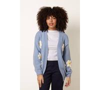Blue Vanilla Women's Blue Daisy Cardigan in Pale Blue | Size: S/M Blue Vanilla Pale Blue S/M