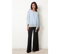 Blue Vanilla Women's Blue Short Sleeve Round Neck Top