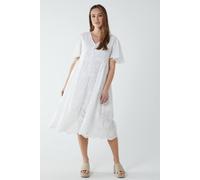 Blue Vanilla Women's Broderie Angel Sleeve Dress in White | Size: Small