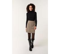 Blue Vanilla Check Mini Skirt - Brown - XL