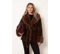 Blue Vanilla Women's Brown Long Sleeve Button Up Collar Coat | Size: Large