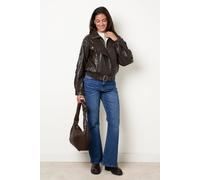 Blue Vanilla Women's Brown Long Sleeve Collar Jacket | Size: Large Blue Vanilla Brown L
