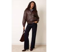 Blue Vanilla Women's Brown Long Sleeve Collar Jacket | Size: Small Blue Vanilla Brown S