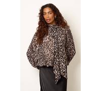 Blue Vanilla Women's Brown Long Sleeve Slip On Turtleneck Blouse | Size: Small