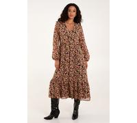 Blue Vanilla Women's Button Through Midi Dress in Black | Size: 8 Blue Vanilla Black 8