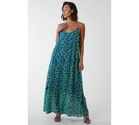 Blue Vanilla Women's Chain Strap Leopard Dress in Blue | Size: 10