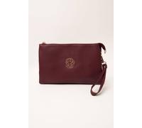 Blue Vanilla Women's Clutch Pouch With Strap in Dark Red Blue Vanilla Dark Red One Size