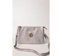 Blue Vanilla Women's Clutch With Detachable Strap in Silver Blue Vanilla Silver One Size