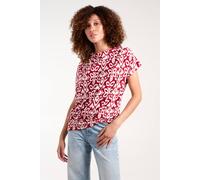 Blue Vanilla Cowl Neck Deep Hem Top - L - Dark Red