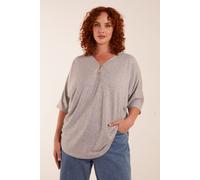 Curve Zip Front Top Blue Vanilla Grey 26-28