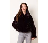 Blue Vanilla Women's Dark Red Long Sleeve Collar Coat | Size: Medium Blue Vanilla Dark Red M