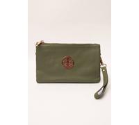 Blue Vanilla Women's Detailed Zip Up Purse in Khaki Blue Vanilla Khaki One Size