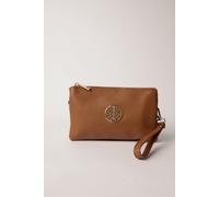 Blue Vanilla Women's Detailed Zip Up Purse With Detachable Strap in Light Tan Blue Vanilla Light Tan One Size