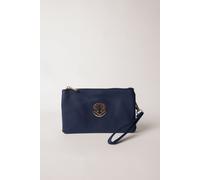 Blue Vanilla Women's Detailed Zip Up Purse With Detachable Strap in Navy Blue Vanilla Navy One Size