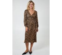 Blue Vanilla Women's Draped Waist Wrap Dress in Brown | Size: 10 Blue Vanilla Brown 10