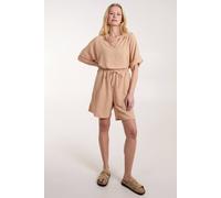 Blue Vanilla Women's Drawstring Shorts in Camel