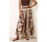 Blue Vanilla Deep Waist Flowy Pants - S-M - Brown