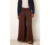Blue Vanilla Women's Elasticated Waist Light Brown Drawstring Trousers | Size: Small/Medium