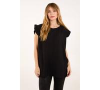 Blue Vanilla Women's Frill Top in Black | Size: Small/Medium