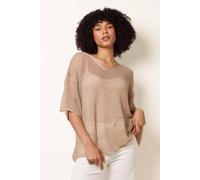 Blue Vanilla Crochet Top - One Size - Gold