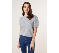 Blue Vanilla Round Neck Knit Jumper - UK 10-12 - Grey