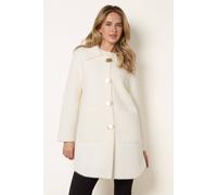 Blue Vanilla Women's Ivory Long Sleeve Button Up Collar Cardigan Sweater | Size: Small/Medium