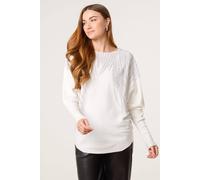 Blue Vanilla Women's Ivory Long Sleeve Round Neck Jumper | Size: Large/XL