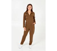 Blue Vanilla Women's Khaki Zip Pocket Boilersuit | Size: 12