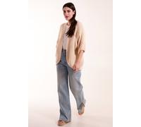 Blue Vanilla Knitted Mid Length Cardigan - One Size - Beige