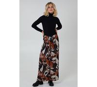 Blue Vanilla Women's Leaf Print Trouser in Black Blue Vanilla Black One Size