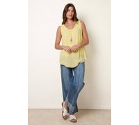 Blue Vanilla Women's Lemon Double Layer Scoop Neck Vest Blue Vanilla Lemon One Size