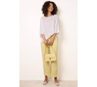 Blue Vanilla Elasticated Waist Trouser With Drawstring - L - Light Yellow