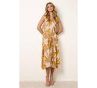 Blue Vanilla Women's Lemon Leaf Print Dress | Size: S/M Blue Vanilla Lemon S/M