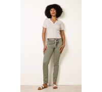 Blue Vanilla Slim Leg Stretch Denim Scarf Trousers - L - Light Khaki