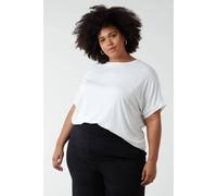 Blue Vanilla Women's Medallion Lace Back Top in Ivory | Size: 22/24