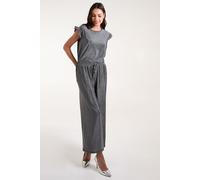 Blue Vanilla Women's Metallic Trousers in Silver | Size: S/M Blue Vanilla Silver S/M
