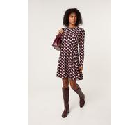 Blue Vanilla Crew Neck Mini Dress - S-M - Multicoloured