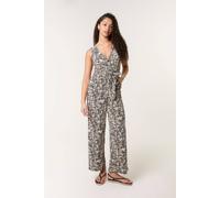 Blue Vanilla Women's Multi Sleeveless Belted Jumpsuit | Size: Small Blue Vanilla Multicolor S