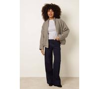 Blue Vanilla Floral Embroidered Detailed Flared Jeans - S - Navy